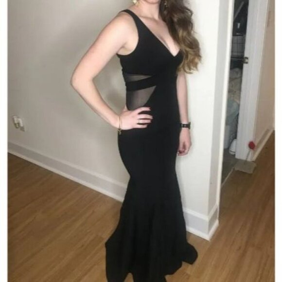 Jay Godfrey Black Rockefeller Formal Gown $485 - Picture 2 of 9